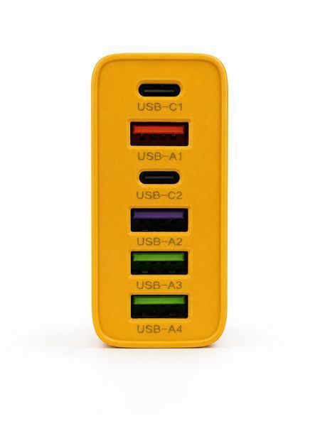 Сетевое зарядное устройство 120W на 6 портов (USB 4&times;USB-A + 2&times;USB-C) ZF-101 фото