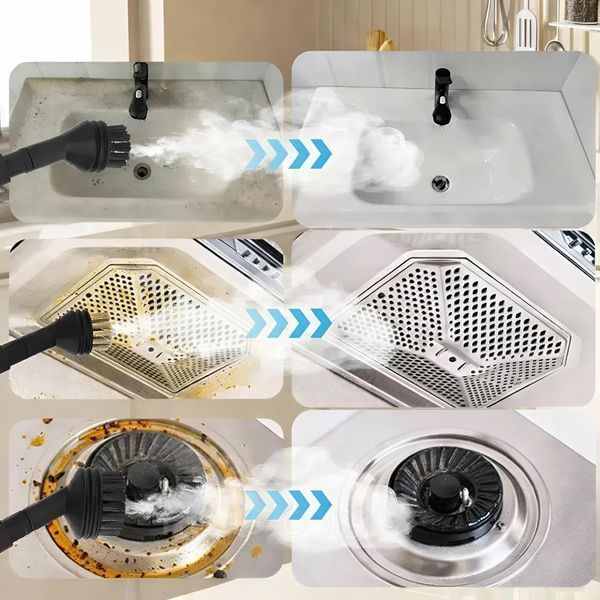 Універсальний портативний пароочисник для дому, Steam Cleaner 2500W PS2500 фото