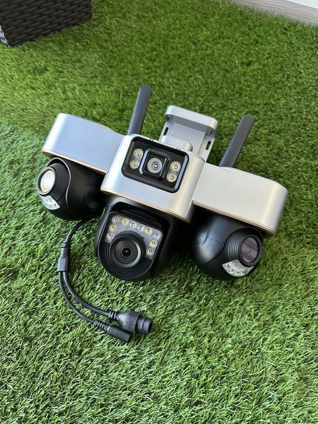 Вулична 4G Камера відеоспостереження з 3 рухомими об'єктивами 15MP SC30 Sc30 4G фото