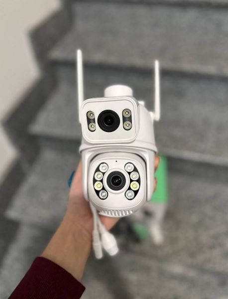 IP WiFi Камера відеоспостереження ICSEE Q28 8MP вулична поворотна UKC Q28 фото