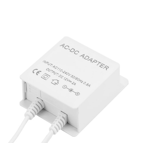 Блок питания 12В 2А 5.5mm на 2.1mm уличный для камеры видеонаблюдения 220V 12V2A фото