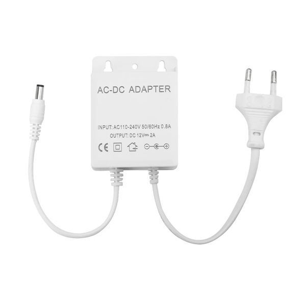 Блок питания 12В 2А 5.5mm на 2.1mm уличный для камеры видеонаблюдения 220V 12V2A фото
