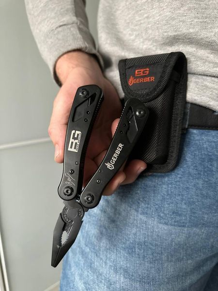 Мультитул 10 в 1 Gerber Bear Grylls Мультитул, набір біт + чохол 8810 фото