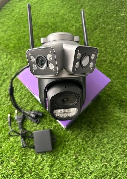 4G Вулична Потрійна Камера відеонагляду V380 PRO 3L-4G 12 МП 3L-4G фото