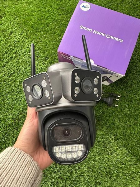4G Вулична Потрійна Камера відеонагляду V380 PRO 3L-4G 12 МП 3L-4G фото