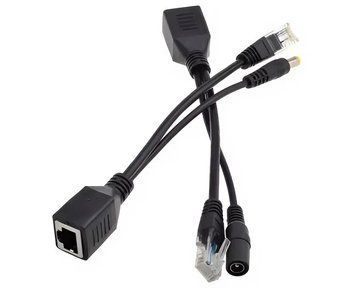 PoE-спліттер RJ45, розгалужувач витої пари для відеоспостереження, 12 В POE-12V фото