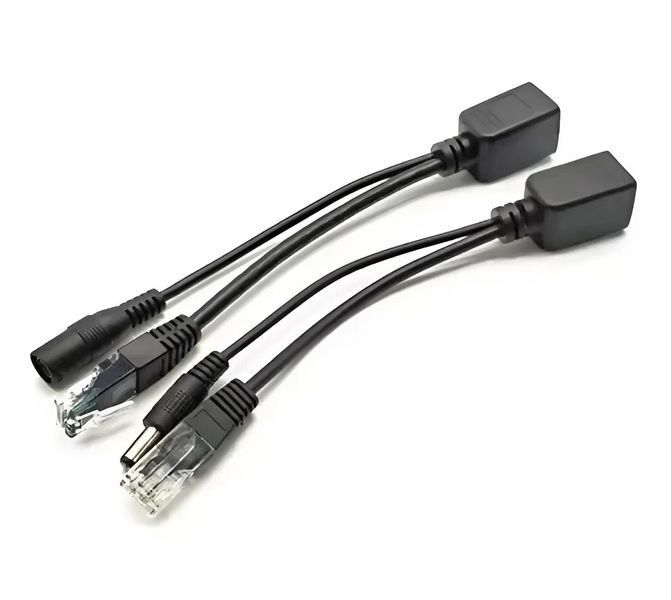 PoE-спліттер RJ45, розгалужувач витої пари для відеоспостереження, 12 В POE-12V фото
