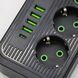 Мережевий фільтр Power Socket, подовжувач на 3 розетки з USB Type-C, переноска 1,85 метра, чорний F09U-Black фото 7