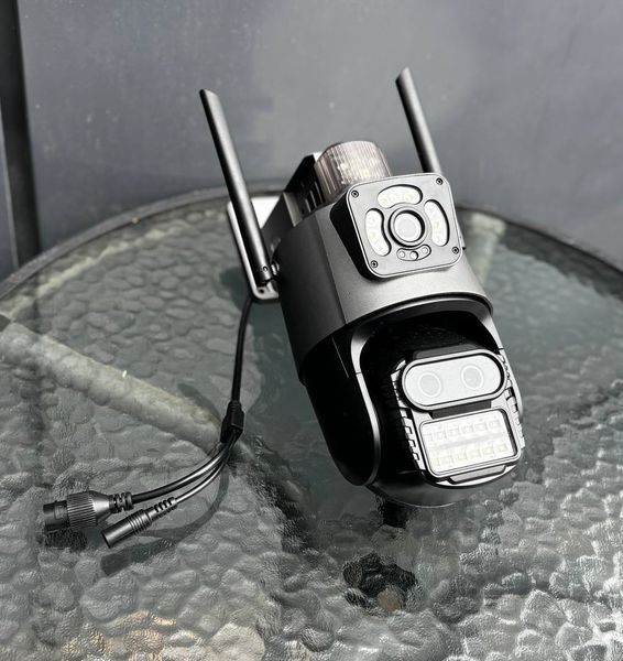 Вулична WiFI IP Камера відеоспостереження 12MP бінокулярна з трьома об'єктивами P15 P15 фото
