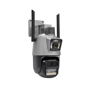 Wi-Fi Камера Icsee p11 відеоспостереження вулична з подвійним незалежним об'єктивом 8 Мп P11 icsee фото