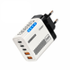 Універсальний блок живлення з швидкою зарядкою GaN 240W, 5 портів (2&times;USB + 3&times;Type-C, QC 3.0) 10479 фото 1