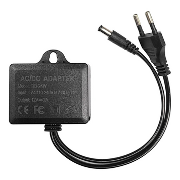 Блок живлення для камер відеоспостереження 12 В 2 А 5.5 mm*2.1 mm 220 V Білий DC122A фото
