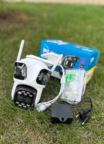 IP WiFi камера відеоспостереження з трьома об&rsquo;єктивами, iCSee 12MP XM85W, Besder XM85W фото