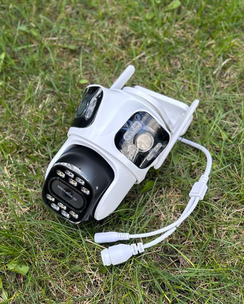 IP WiFi камера відеоспостереження з трьома об&rsquo;єктивами, iCSee 12MP XM85W, Besder XM85W фото