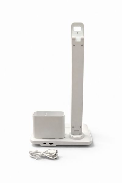 Настольная аккумуляторня LED лампа 60W с поворотным плафоном и органайзером 302 фото