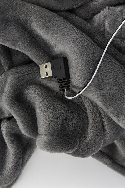 Плед - пончо з підігрівом від PowerBank, електроплед 150х80см Pon8 фото