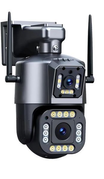 Вулична Поворотна камера відеоспостереження з подвійною камерою Wi-Fi V380PRO 8мп SC03 WIFI фото