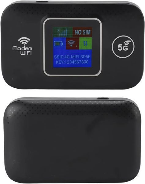 Портативний WiFi роутер, 4G LTE модем із SIM-картою, 3000 mAh, до 150 Мбіт/с LCD7003 фото