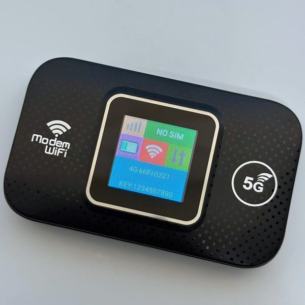 Портативний WiFi роутер, 4G LTE модем із SIM-картою, 3000 mAh, до 150 Мбіт/с LCD7003 фото
