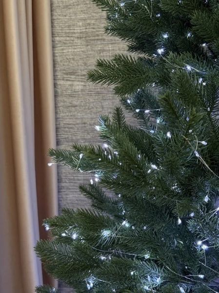 Світлодіодна LED гірлянда мішура 40 м з холодним білим світлом + пульт ДК 40MLC фото
