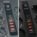 Мережевий фільтр-подовжувач на 6 розеток з USB, 3000 W, 2 метри, Чорний F542PD фото 4