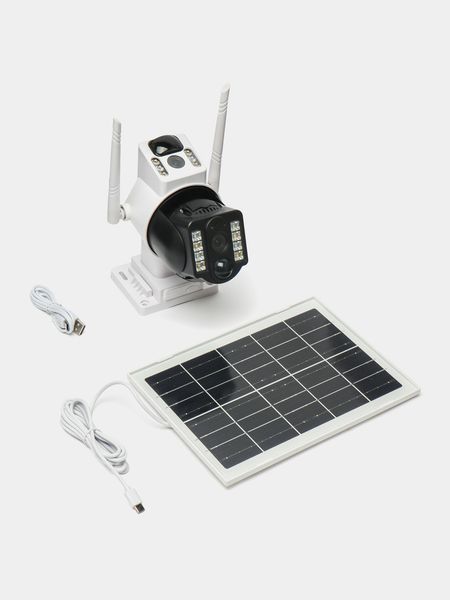 Вулична IP WIFI камера з подвійним датчиком руху на сонячній панелі, V380 PRO VCS03 WIFI фото