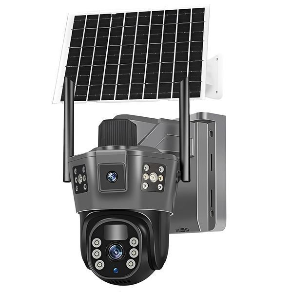 WIFI камера V380 відеоспостереження вулична на сонячній панелі акумуляторна UKC TD35 WIFI фото
