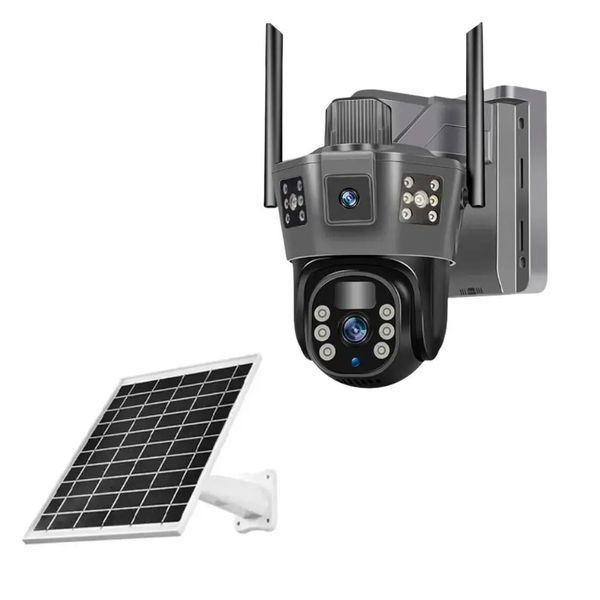 WIFI камера V380 відеоспостереження вулична на сонячній панелі акумуляторна UKC TD35 WIFI фото