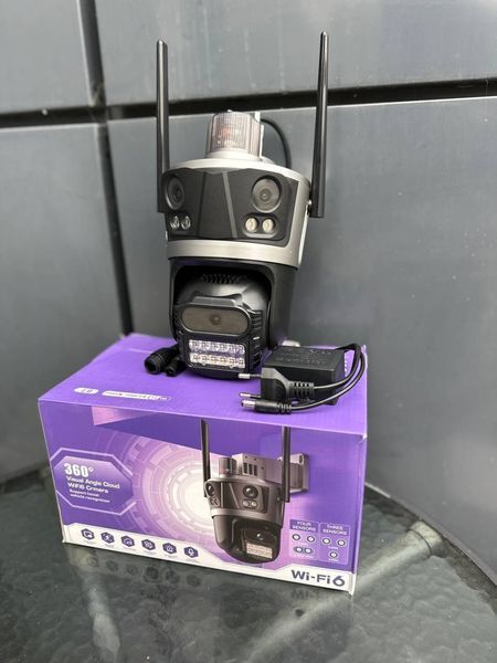 Камера WiFi Три объектива 12MP тройная IP-камера Icsee  XM77 PTZ XM77 фото