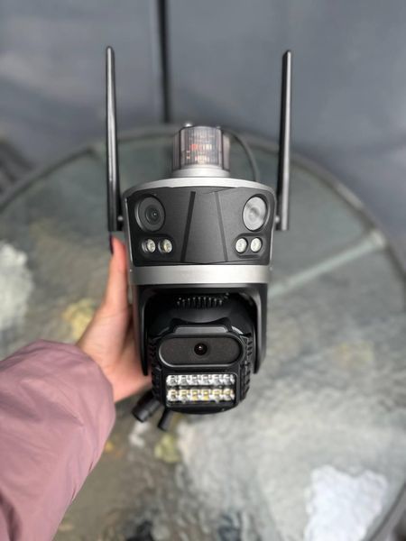 Камера WiFi Три объектива 12MP тройная IP-камера Icsee  XM77 PTZ XM77 фото