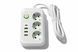 Подовжувач мережі Power Socket на 3 розетки з USB і Type-C, білий, 2,85 м F09U3M фото 3
