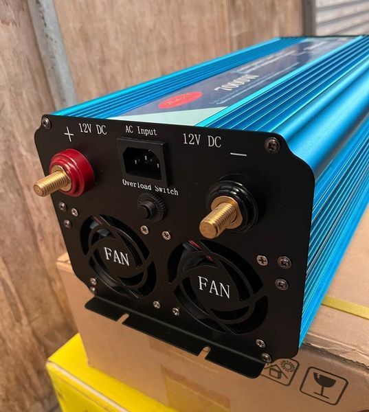Перетворювач Wimpex WX-7000 із чистою синусоїдою інвертор із зарядкою 12V-220V для дому WX7000 фото