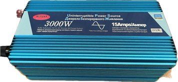 Інвертор Wimpex WX-3100 3000W чистий синусоїда, заряджання акумулятора, для резервного живлення будинку WX-3100 фото