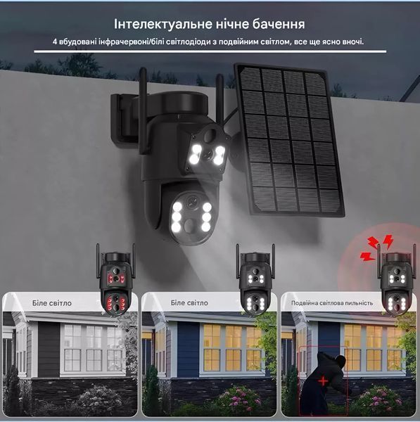 Уличная WiFi IP камера видеонаблюдения ICSEE на солнечной панели UKC Icseesolar фото