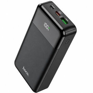 Павербанк Hoco J102A 20000 mAh 20W зі швидкою зарядкою PD та QC 3.0, дисплеєм, чорний J102A фото