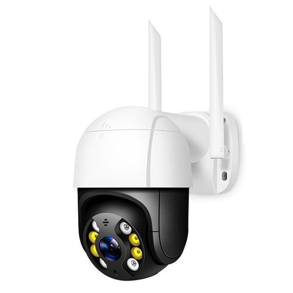 IP Wi-Fi Камера зовнішнього відеоспостереження вай-фай вулична поворотна icsee чорна-біла UKC A8WB фото