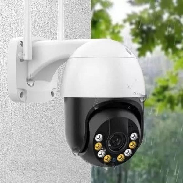 IP Wi-Fi Камера зовнішнього відеоспостереження вай-фай вулична поворотна icsee чорна-біла UKC A8WB фото