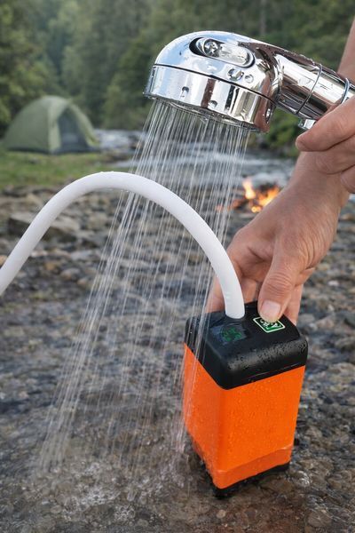 Портативный аккумуляторный душ для кемпинга, дачи и путешествий, USB 4800 мАh PQS4800 фото