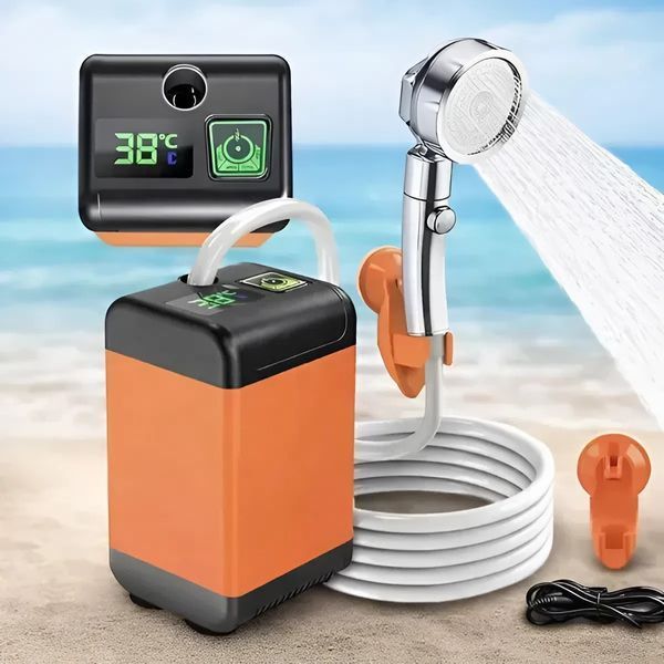 Портативный аккумуляторный душ для кемпинга, дачи и путешествий, USB 4800 мАh PQS4800 фото