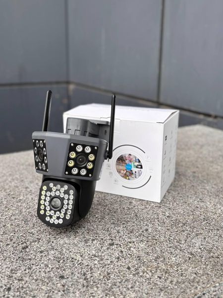Камера видеонаблюдения IPC360 уличная WiFi c тремя объективам поворотная 9 Мп UKC IPC360 фото