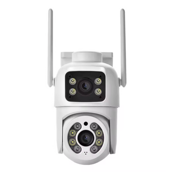 Вулична Wi-FI IP Камера відеоспостереження 6MP ICSEE Q13 подвійна поворотна камера Q13 фото