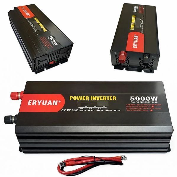 Інвертор, перетворювач напруги Eryuan 5000W, чиста синусоїда Eryuan 5000 фото