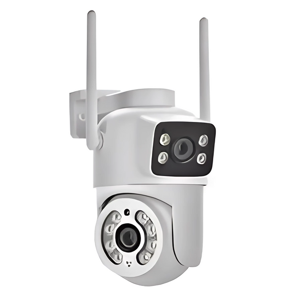 Уличная Wi-FI IP Камера видеонаблюдения 6MP ICSEE Q13 двойная поворотная камера Q13 фото