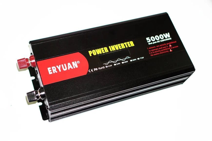 Інвертор, перетворювач напруги Eryuan 5000W, чиста синусоїда Eryuan 5000 фото