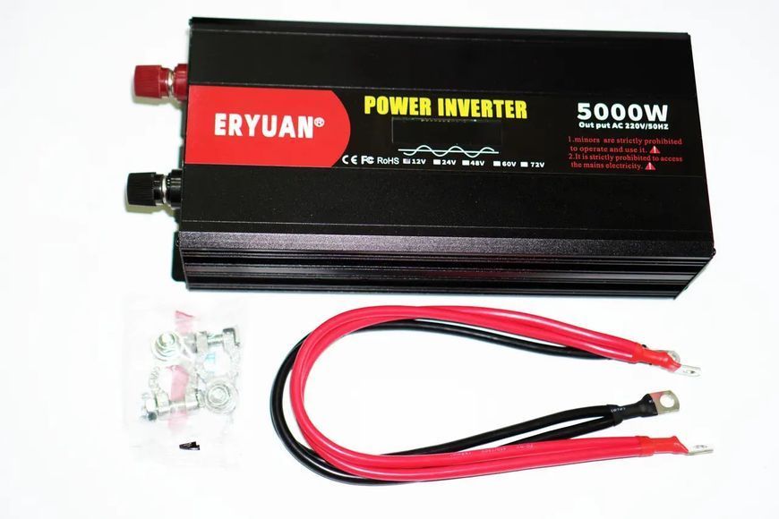 Інвертор, перетворювач напруги Eryuan 5000W, чиста синусоїда Eryuan 5000 фото
