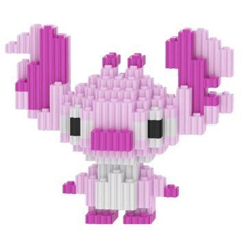 Конструктор 3Д Стіч дитячий Magic Blocks Мультгерої 560 деталей 12 см рожевий DSN-10 фото
