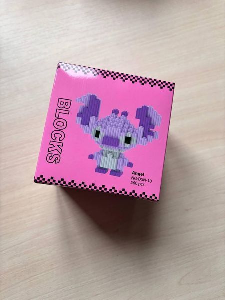Конструктор 3Д Стіч дитячий Magic Blocks Мультгерої 560 деталей 12 см рожевий DSN-10 фото