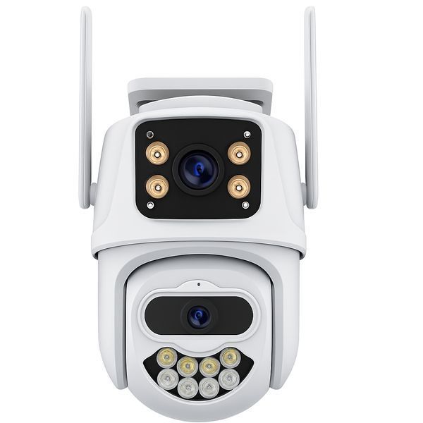 Уличная поворотная Wi-Fi IP-камера Besder QQ6 ICSEE 8MP с автотрекингом ночным видением и двумя объективами QQ6 фото