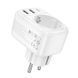 Мережевий адаптер, розетка HOCO AC26 Changer 1-socket 2xUSB/Type-C/AC 20W/3A 75213 фото 7