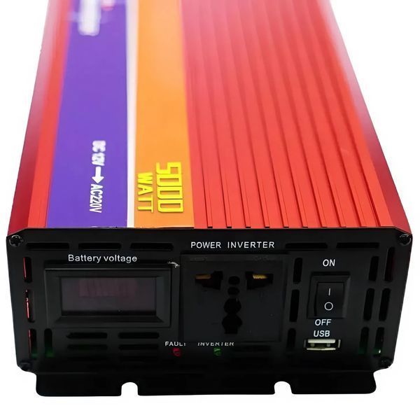 Інвертор 5000W, перетворювач напруги AC-DC 12-220V Powerone+ W5000 фото